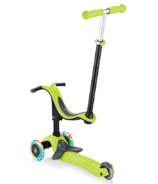 Globber GO-UP Sporty Lights Scooter Lime Green/Khaki Green