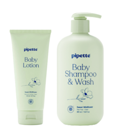 Pipette Sweet Wildflower Baby Shampoo + Wash and Lotion Bundle