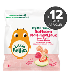 Little Bellies Organic Berry & Apple Softcorn Puffs Bundle