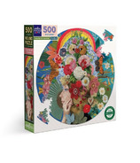 eeboo Theatre of Flowers Round Puzzle