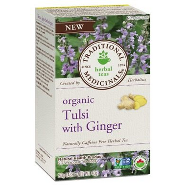 Traditional Medicinals Organic Tulsi with Ginger Tea Traditional Medicinals Organic Tulsi with Ginger Tea