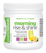 Boisson alcaline et électrolytes Morning Rise & Shine de Prairie Naturals