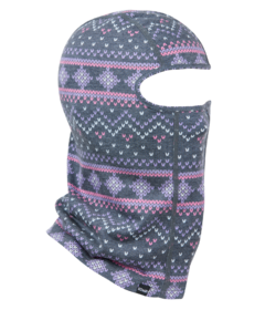 Kombi Junior Merinomix Pro Balaclava Pink Snow Jacquard