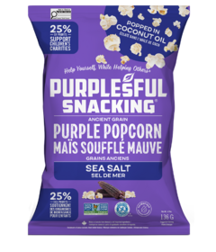 Purplesful Snacking Purple Kernel Popcorn Sea Salt 