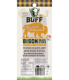 Buff Bison Snack Stick Bacon Burger