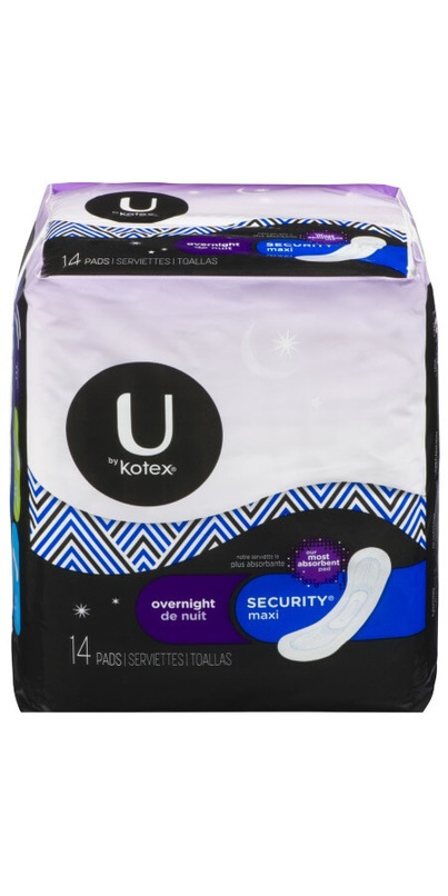 Buy U by Kotex Security Maxi Pads Overnight at
