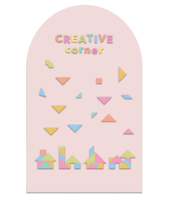 Cherrypick Original Magic Playwall Arch Magnetic Wall Decal Petal Pink