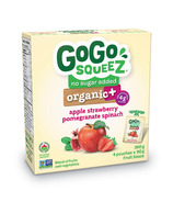 GoGo Squeez Organic+ Pomme Fraise Grenade Épinards