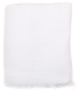 Tofino Towel Co. Plaid de couverture de lit Capella Blanc