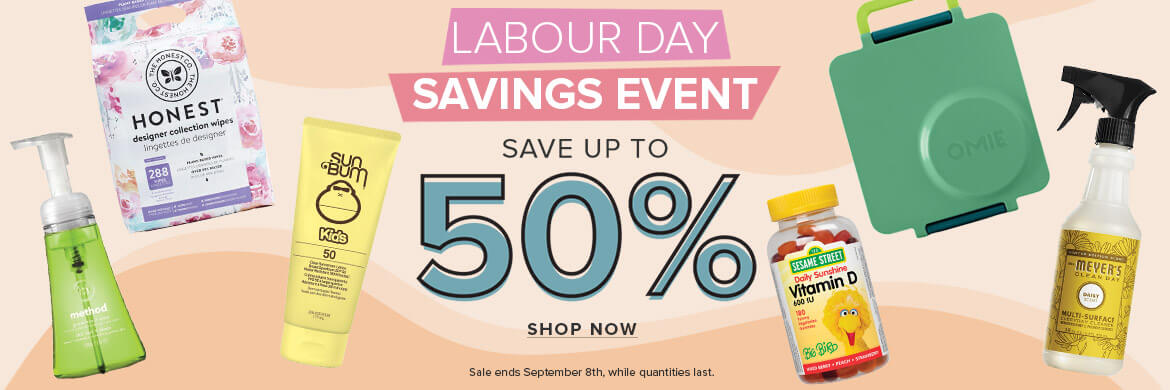 Save up to 50% on the Labour Day Savings Event