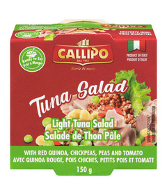 Callipo Light Tuna Salad with Red Quinoa Chickpeas Peas & Tomato