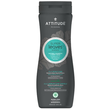 ATTITUDE Super Leaves Natural 2-in-1 Scalp Care Shampoo & Body Wash For Men ATTITUDE Super Leaves Natural 2-in-1 Scalp Care Shampoo & Body Wash For Men