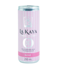 image of La Kaya Sparkling Rose Dealcoholized Wine Single Serve Can with sku:294920