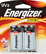 Energizer Max 9 Volt Batteries