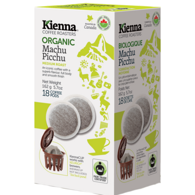 Kienna Coffee Roasters Machu Picchu Coffee Pods Kienna Coffee Roasters Machu Picchu Coffee Pods