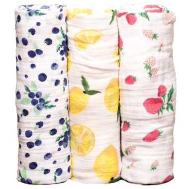 little unicorn lemon swaddle