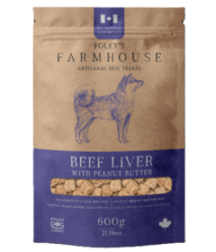 Foley's Farmhouse Artisanal Dog Treats Beef Liver with Peanut Butter