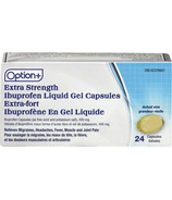 Option+ Extra Strength Ibuprofen Liquid Gel Capsules 400mg
