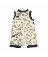Romper sans manches Silkberry Baby Bamboo Doodle Camp Print