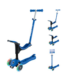 Globber GO-UP Sporty Lights Scooter Blue/Dark Navy Blue
