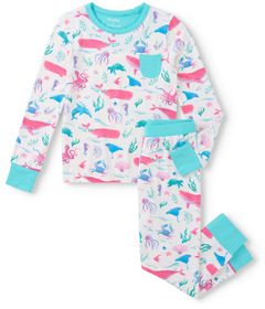 Hatley Bamboo Pajama Set Painted Sealife