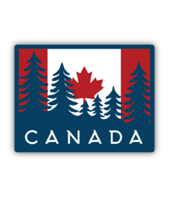 Stickers Northwest Flag Trees Canada Sticker