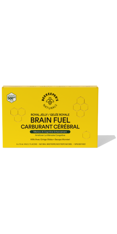 BEEKEEPER'S NATURALS B.LXR Brain Fuel - Memory, Focus and Clarity Liquid  Formula, Supports Productivity - Royal Jelly, Ginkgo Biloba, Bacopa  Monnieri