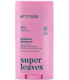 Déodorant ATTITUDE Super Leaves Noix de coco et baies sauvages