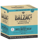 Balzac's Coffee Roasters Swiss Water Decaf Compostable Coffee Pod
