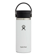 Hydro Flask à goulot large avec couvercle flexible Sip blanche
