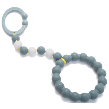 Chewbeads Baby Gramercy Stroller Toy Grey Chewbeads Baby Gramercy Stroller Toy Grey