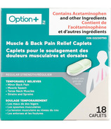 Option+ Muscle & Back Pain Relief Caplets