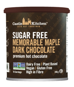 image of Castle Kitchen Hot Chocolate Sugar Free Memorable Maple Dark Chocolate with sku:223966
