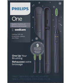 Philips One Battery Toothbrush Holiday Gift Set Navy