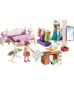 Playmobil Dollhouse Bedroom with Sewing Corner