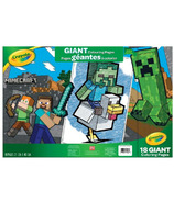 Minecraft Giant Colouring Pages Foldalope 