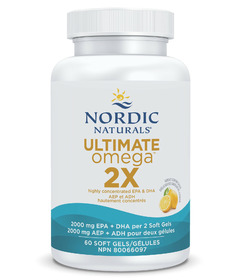 Nordic Naturals Ultimate Omega 2X Ultra Concentrated Fish Oil Lemon 