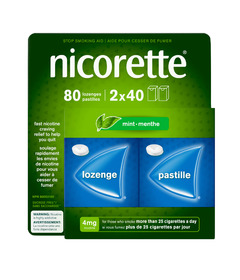 Nicorette 4mg Nicotine Replacement Lozenges Mint