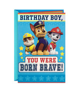 Hallmark Paw Patrol Birthday Card For Boys Born Brave