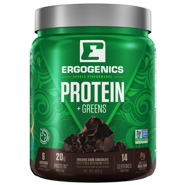 Ergogenics Plant Protein + Greens Chocolate Ergogenics Plant Protein + Greens Chocolate