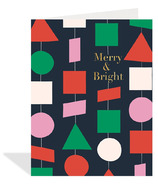 Halfpenny Postage Holiday Card Pack Merry & Bright Ornaments