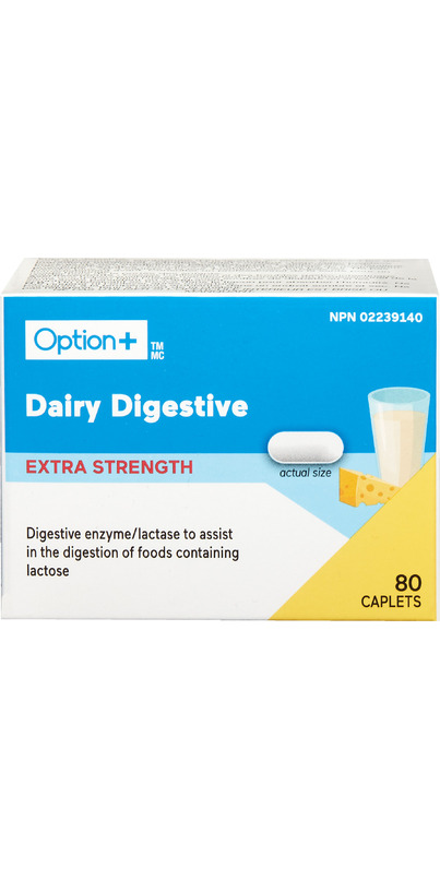 Dietray Options Buy Option+ Extra Strength Dairy Digestive at Well.ca | Free Shipping ...
