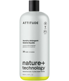 ATTITUDE Nature+ Laundry Detergent Geranium & Lemongrass