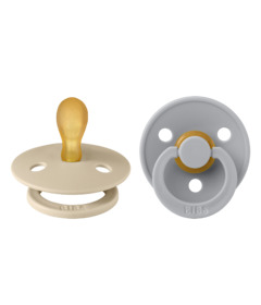 image of BIBS Original Latex Pacifier Pack Symmetrical Vanilla Cloud with sku:330295