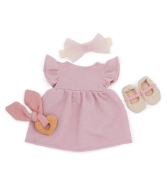 LullaBaby Outfit Pink Dress & Headband