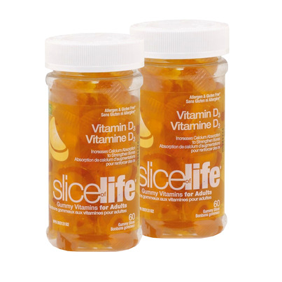 Slice of Life Adult Gummy Vitamins - Vitamin D3 Bundle - Buy One Get One Free