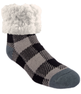 Pudus Classic Slipper Socks Lumberjack Grey