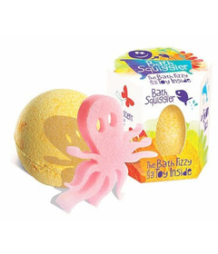 Loot Toy Co. Bath Squigglers Bath Bomb with Toy Yellow