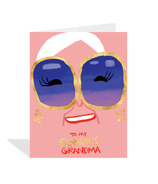 Halfpenny Postage Carte de la fête des mères, «Glamorous Grandma»