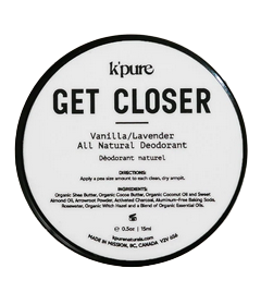 K'Pure Get Closer All Natural Deodorant Lavender Vanilla